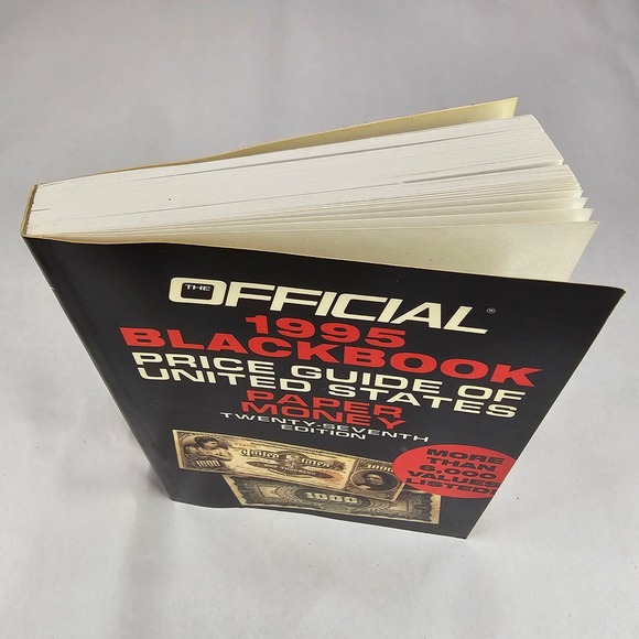 Official 1995 Blackbook Price Guide US Paper Money 27th Edition Collectibles - Picture 9 of 9